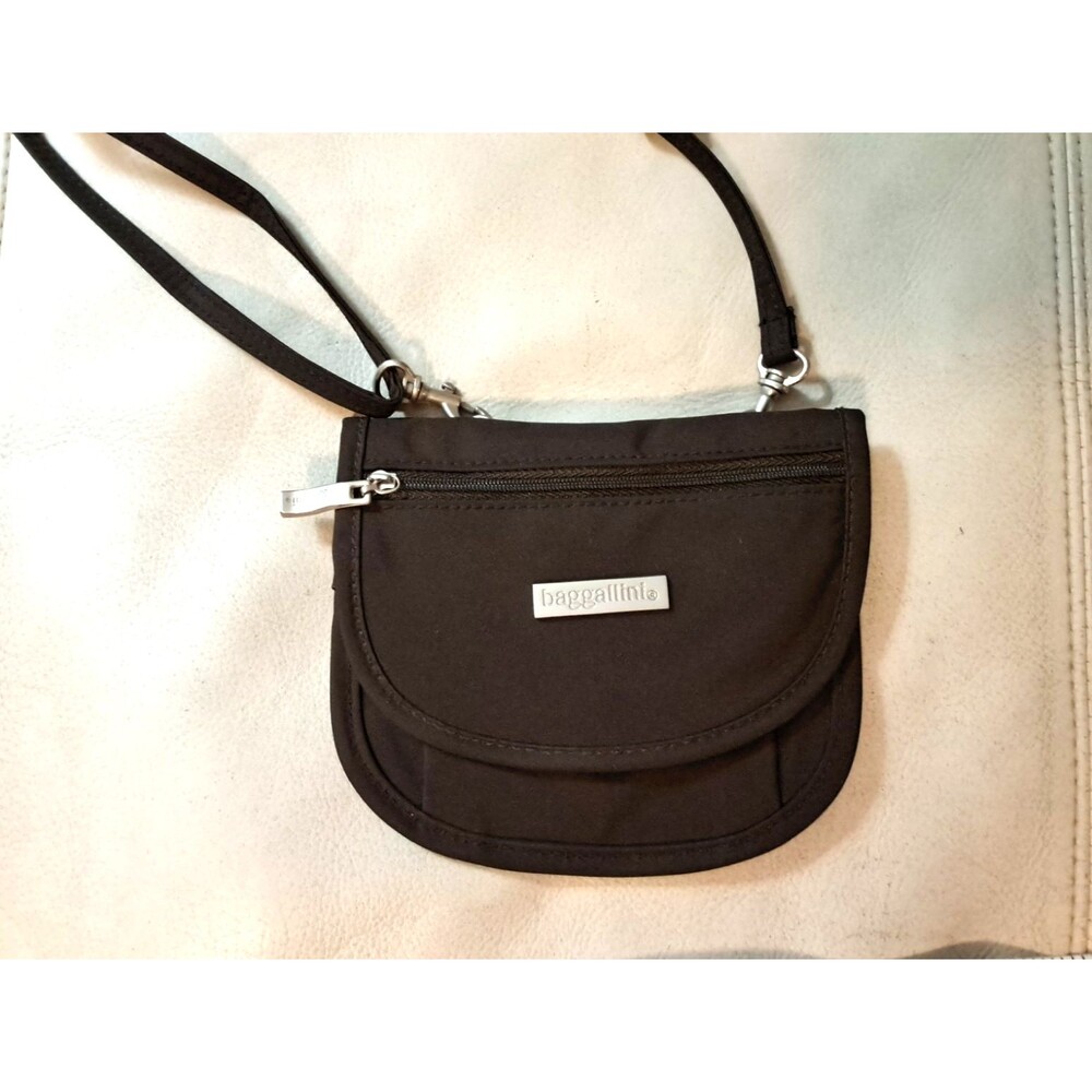 Baggallini Fanny Pack Waist Belt Crossbody Bag Nylon Small Brown